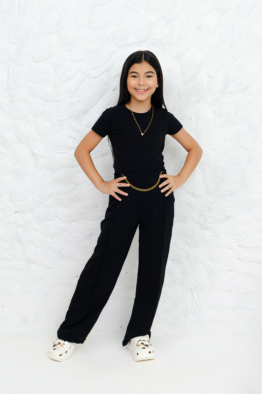 Calça Pantalona Duna Com Corrente Infantil - Imagem 8
